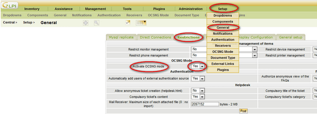 How to customize OCSNG and GLPI