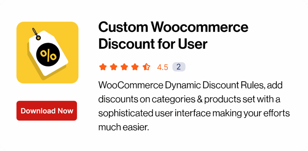 User Discount WooCommerce Plugin